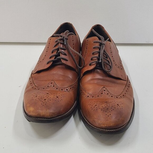 Cole Haan Harrison Grand OS Wingtip Dress Shoes Burnised British Tan Sz 11.5 main image 9